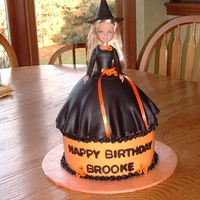 Halloween Birthday Witch Based on the costume that the birthday girl was wearing this year.