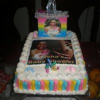 Baby Shower Photo Cake 
