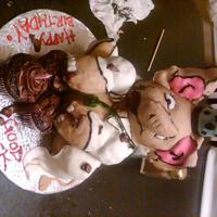 Elephant Birthday Dual celebration - first day of med school + birthdayElephant is taking time out of his busy day to enjoy his birthday cake and getting...