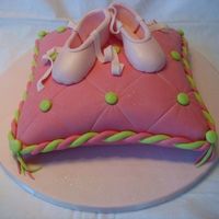 Ballet Shoes On A Pillow Another pillow with ballet shoes! My favorite! Shoes are made with modeling paste. Instructions on how to do it you can find into Lindy...