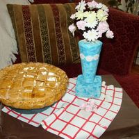 County Fair 2007 Blue Ribbon Winner I made this cake in honor of my cousin who makes awesome pies. I can never make a pretty pie crust, but I can make anything out of cake....