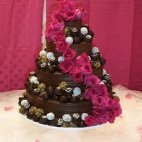 Chocolate Ganache Truffle Cake 