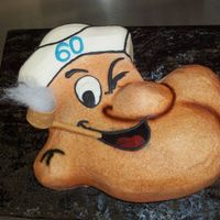 Popeye Shaped Cake 