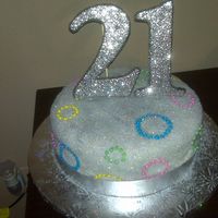 21 Glitter This was actually my bday cake for my 21st bdsy I bought it at sams cause I had nno time to bake but I did decorate it to go with my theme...