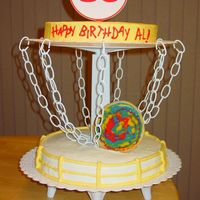 Disc Golf Basket I was inspired by Treenuge for this one! It's a disc golf basket for my husband's 30th birthday. He and his buddies all play in a...