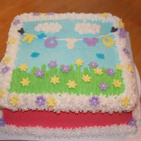 Clothesline Shower Cake Based on the many beautiful clothes line shower cakes here on Cake Central.