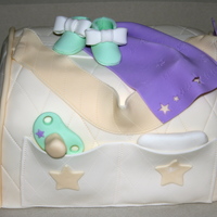 Diaperbag First attempt at a diaperbag, all done in fondant.