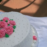 Birthday Cake Just a quick birthday cake done with WASC with white choc rasberry creamer and creamer in the buttercream. Tasty!