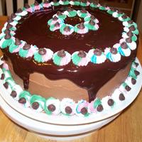 Death By Chocolate A Damn Good Chocolate cake filled with Chocolate Ganache, iced with CBC and Chocolate glaze. TFL