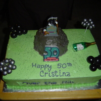 Moms 50Th Over The Hill Cake all buttercream chocolate cake