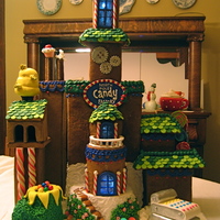 Gingerbread - Santa's Candy Factory My take on Santa's Candy Factory at the North Pole. The interior and gumdrops are lit with LED lights.