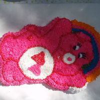 Care Bear I made this for my little girls birthday it was chocolate cake with buttercream icing.