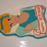 Cinderella I made this for a little girl's birthday, it was chocolate cake with buttercream icing.