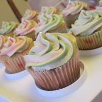 Pink And Green Swirls 