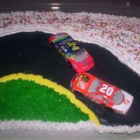 Nascar I made this cake for a friend.She a NASCar Fan,Loves Jeff Gorden
