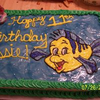 Little Mermaid / Flounder This was so much fun to make, it was the first time I had ever used "gel" which was used to make the water effect. I hand drew...