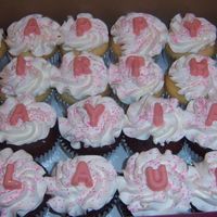 Happy Birthday Cupcakes pastry pride forsted cupcakes, chocolate letters and roses