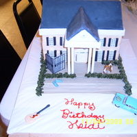 Graceland 3 layers of "Elvis' Favorite Pound Cake". Fondant with gumpaste accents. For a 13 year-old's birthday.