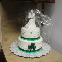 St Patricks Day Wedding Cake 