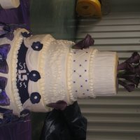 La Quinceanera Buttercream with fondant accents