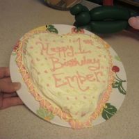 1St Birthday Cake This was a sweet tart cake with cream cheese frosting for my friends daughters 1st birthday. You can see where the kids couldn't keep...