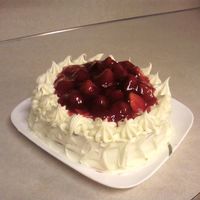 Strawberries And Cream Cake This is the first cake that actually turned out like I envisioned in my head! YAY! It's a strawberry cake with cream cheese frosting (...