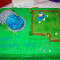 Mini Golf Cake My youngest son's birthday cake. He wanted a mini golf cake because that is where we celebrated his big day.