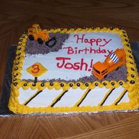 Construction Themed Birthday Cake 