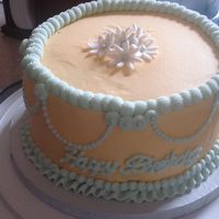 Dajian & Chesney Birthday 8" 6 layer yellow cake with buttercream