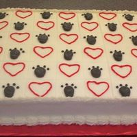 My Furry Valentine Fr Vanilla w/BC Dream Frosting. Done for my local Humane Society adoption event tomorrow