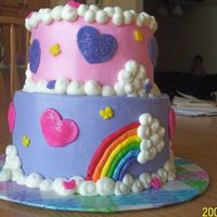 My Little Pony Heavily borrowed from fellow CCer! Thanx for the tips!! Bottom Yellow with Choc Pudding Filling. Top is White that was layered to resemble...