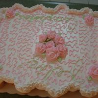 Rosas ME GUSTO MUCHOESTE PASTEL YA QUE ESTA ELABORADO CON ROSAS DE MERENGUE CON CREMA BATIDA