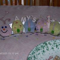 Crawling To The Age 1 My daughters 1st birthday cake....Small bug crawling to her first birthday, all chocolate cake, covered in buttrecream icing!!