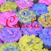 Flower Cupcakes Almond cake, raspberry filling with BC flowers. I made 120 of this for my daughters Mother&acirc;s Day daycare festival. I saw them on...