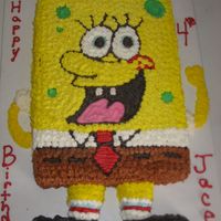 Sponge Bob This was for a little boys birthday, it's done in whipped icing, french vanilla cake and twinkies for shoes and shoulders. I had lots...
