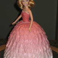 Ballerina Barbie A little ballerina's birthday cake