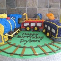 Dinosaur Train A cake for a boy's 4th birthday...his favourite book at the time was "Dinosaur Train"