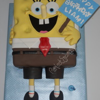 Spongebob Squarepants 1St Birthday Cake For Liam thanks to infinitsky for linking me to a tutorial =)