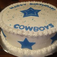 Dallas Cowboys Cake Bc With Fondant 