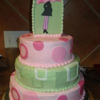 Modern Mom Theme Iced in BC w/ fondant accents