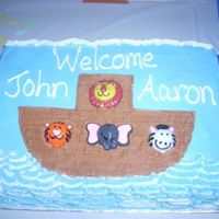 Noah's Ark Theme BC with animal candles i found