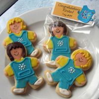 Daisy Girl Scout Cookies No Fail sugar cookies, Toba Garrett's glace' icing. Had a little problem with air bubbles in the icing. Another lesson learned.