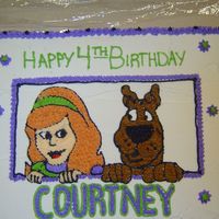Scooby Doo And Daphne all buttercream frosting
