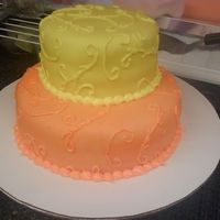 Grandmother Birthday This is a cake I made for my Grandmother's Birthday. Her favorite colors were yellow and orange.