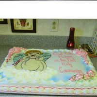 Communion Angel This was a Communion gift for the daughter of a friend of mine. Same as the graduation bear, the angel is hand drawn and filled in with...