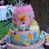 Princess Audrey's Cake My little princess 7th Birthday Cake. Made with love.