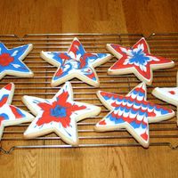 Stars N Stripes Cookies NFSC recipe with royal icing