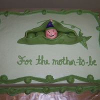 Pea In A Pod This was inspired by the shower invitation that had the same image of a baby in a pea pod, right down to the purple hat and rosy cheeks. 1/...