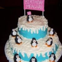 Penguin Cake My DD loves Penguins and wanted a penguin cake for her birthday. I looked through the pictures here on CC and got many ideas. Thanks for...