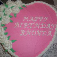 Valentine's/birthday I did this cake for a friend of mine's mother. Her bithday is on Valentines Day.